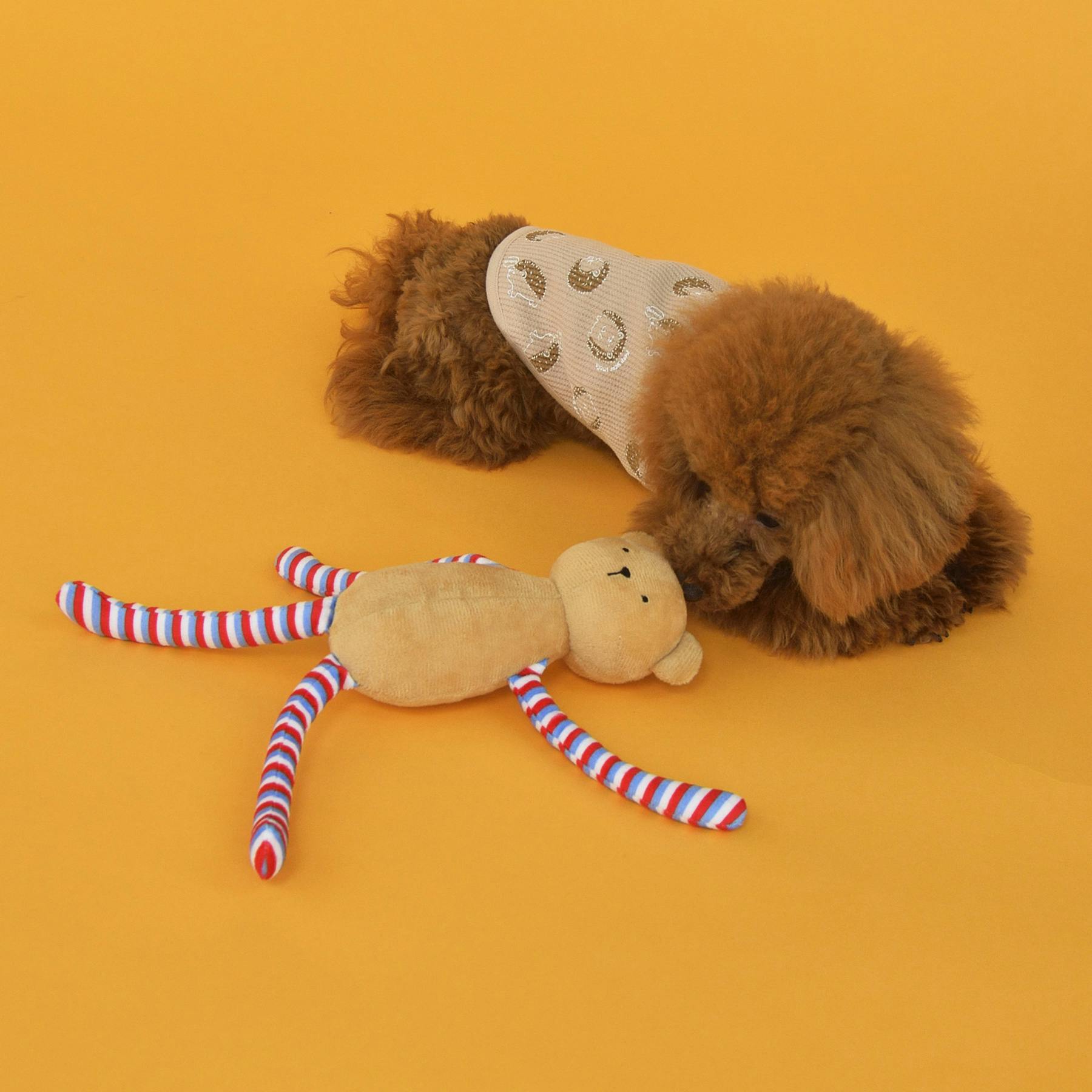 SOLGRA ながい くまきち 音の鳴るおもちゃ ぬいぐるみ