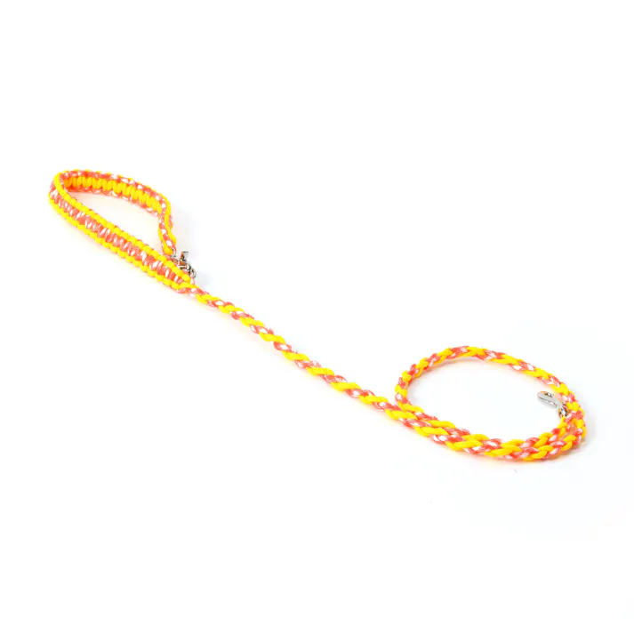 SOLGRA バイカラーコードリード F Mustard お散歩用品 耐久性 4573460314308【別送品】