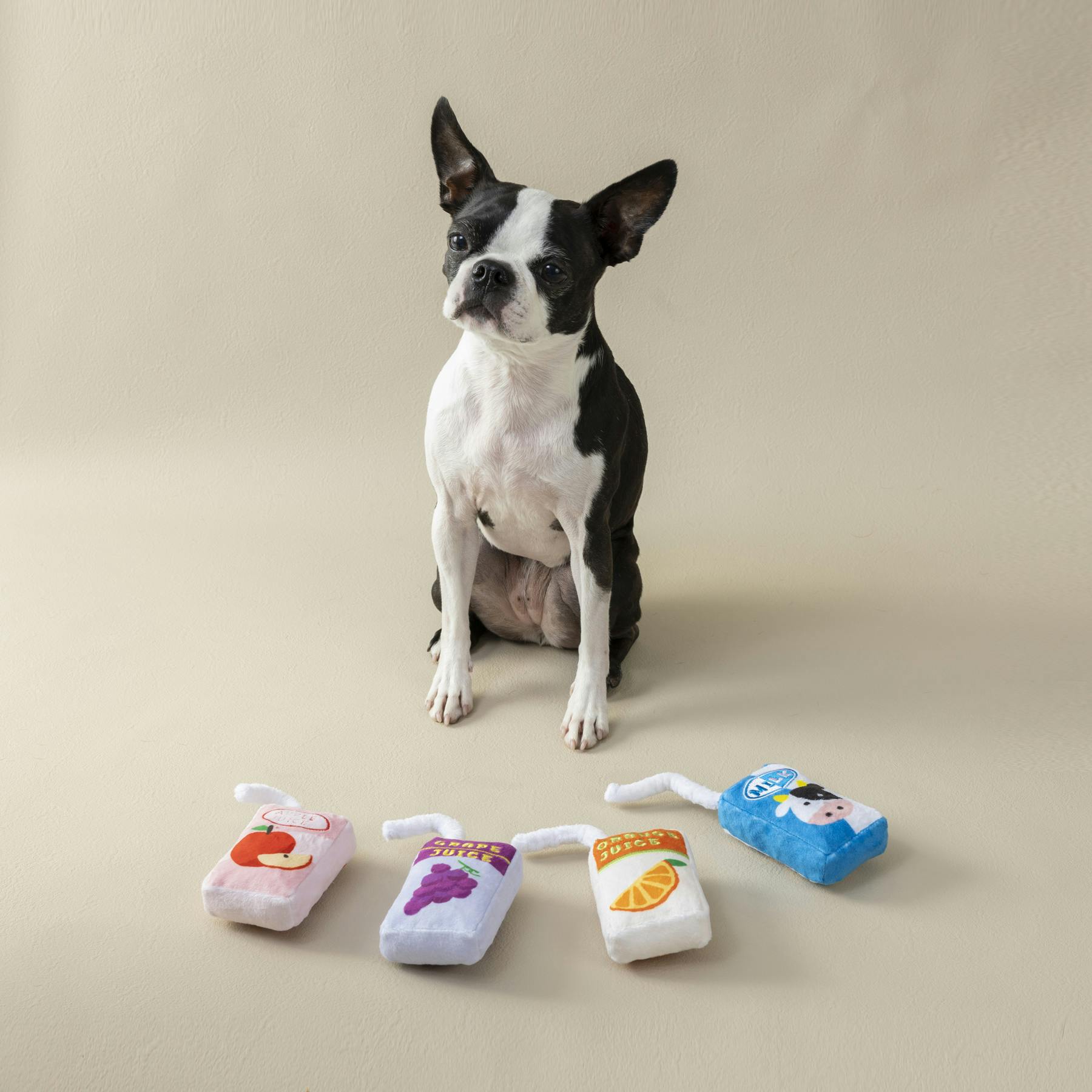 SOLGRA 伸びーるストローりんご F Red 音の鳴るおもちゃ ぬいぐるみ