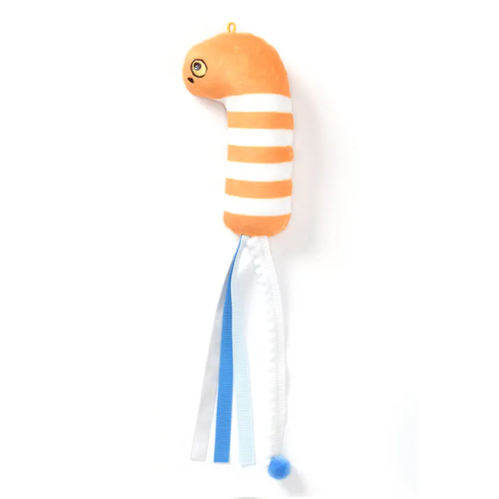 SOLGRA ひらひらニシキアナゴ F Orange 音鳴り 猫おもちゃ 4573460318009【別送品】