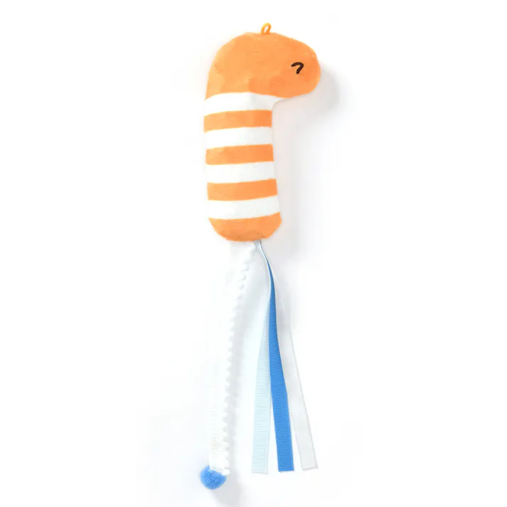 SOLGRA ひらひらニシキアナゴ F Orange 音鳴り 猫おもちゃ 4573460318009【別送品】