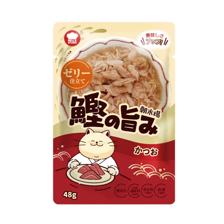 HELL’S KITCHEN 朝市場 鰹の旨みゼリー かつお 48g 4580626184774【別送品】