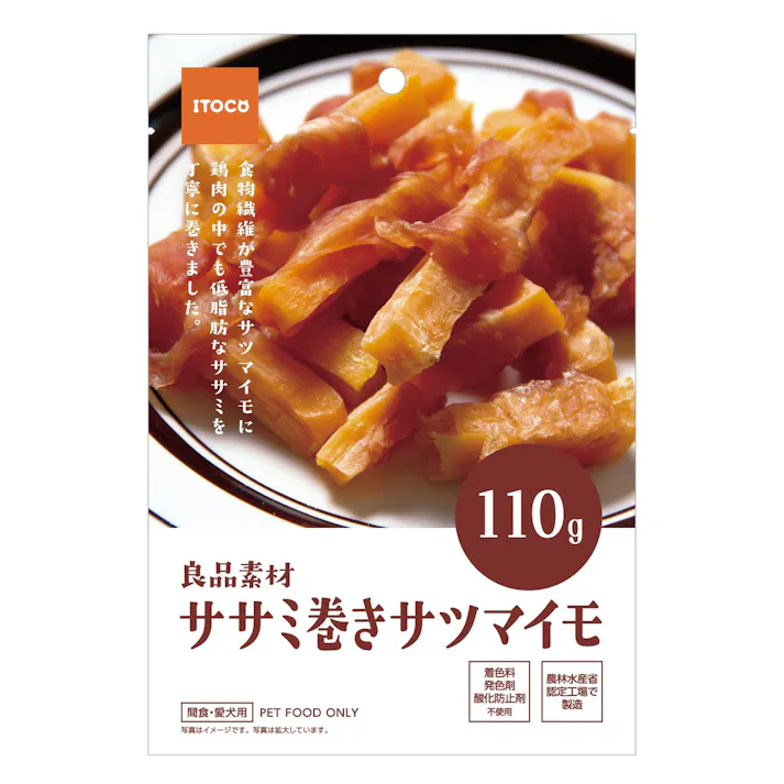 良品素材 ササミ巻きサツマイモ110g 4906295073407【別送品】