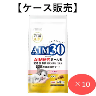【ケース販売】AIM30 仔猫用 健康な尿路ケア 600g (1ケース10個入り) 猫用ご飯 総合栄養食 健康維持 4973321943393【別送品】