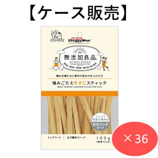 【ケース販売】無添加良品 噛みごたえ牛すじスティック100g(標準20本) 犬用おやつ スナック 4976555824100【別送品】