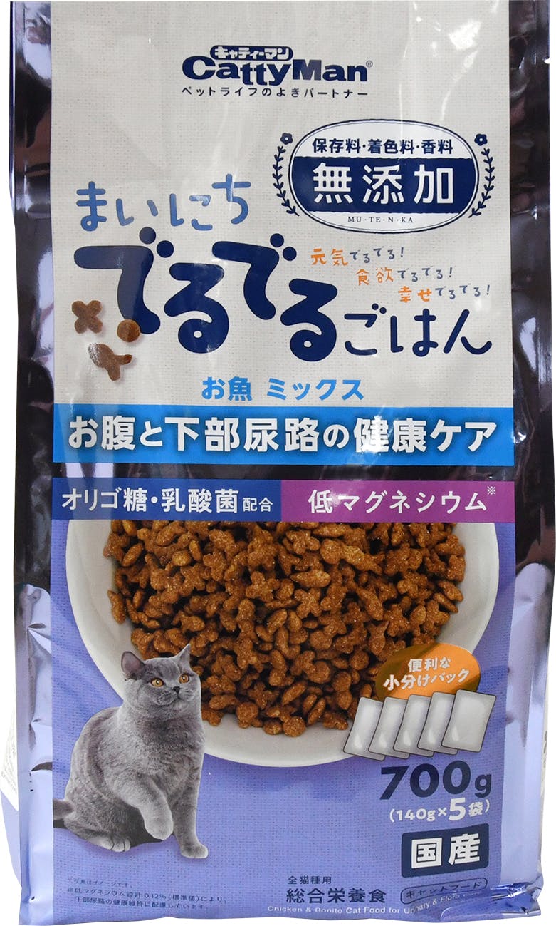 まいにちでるでるごはん お腹と下部尿路の健康ケア 知育 ドライフード キャットフード【別送品】
