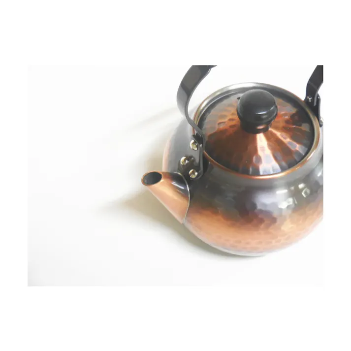 新光金属 純銅赤銅仕上げ 槌目急須 吊式 茶こし付き 370ml BC-202 日本製 銅製品 銅 ティーポット 緑茶 お茶 かわいい おしゃれ 4518160006795【別送品】