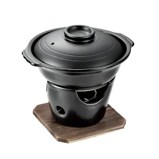 和ごころ懐石 陶器製寄せ鍋コンロ付セット 1人用 HB-5219 セット 鍋 寄せ鍋 コンロ 陶器製 木台付き 料理 調理器具 キッチン用品 4549308552195【別送品】