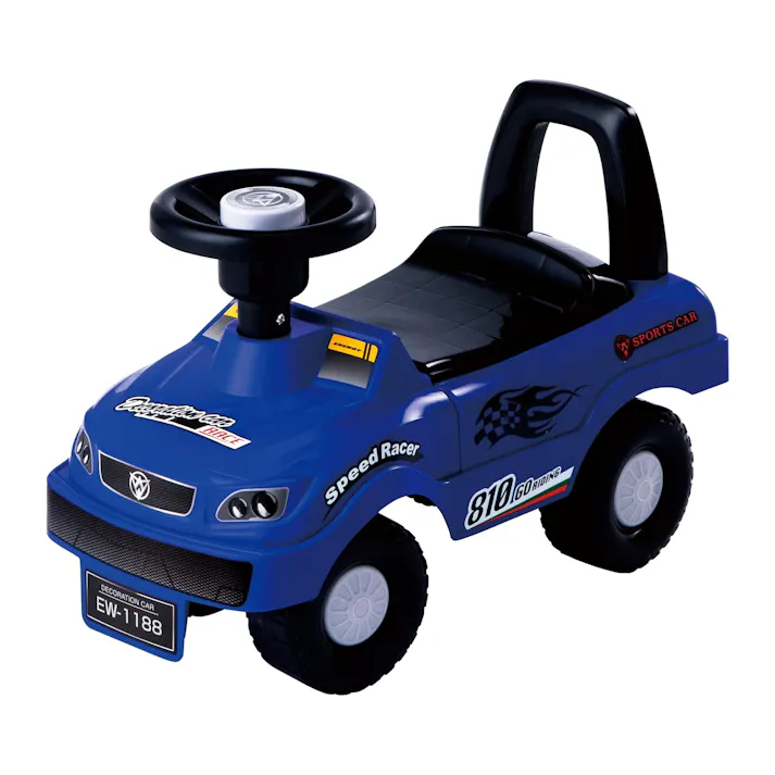 永和 乗用玩具 キッズスポーツカー ブルー ベビー キッズ 幼児 子ども 子供 男の子 車 おもちゃ 乗り物 のりもの 足蹴り 足けり 4560111495325【別送品】