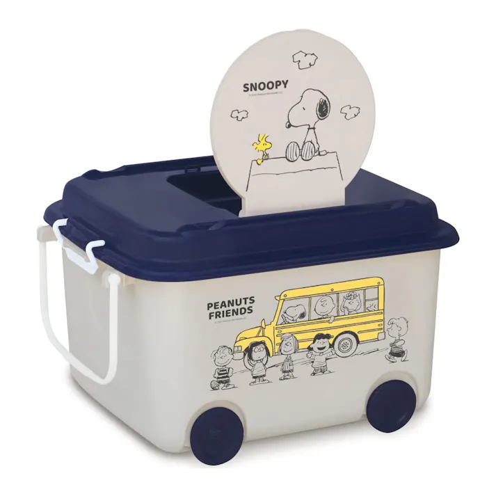 錦化成 おもちゃ箱 キャスター付 スヌーピー日本製 ボックス ケース 収納 玩具 幼児 ベビー キッズ 子ども おもちゃ箱 ディズニー ミッキー プーさん トイストーリー スヌーピー かわいい おしゃれ フタ付 キャスター付 4904121312683【別送品】