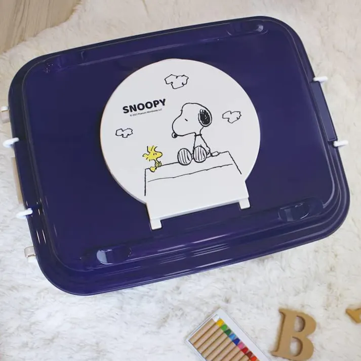 錦化成 おもちゃ箱 キャスター付 スヌーピー日本製 ボックス ケース 収納 玩具 幼児 ベビー キッズ 子ども おもちゃ箱 ディズニー ミッキー プーさん トイストーリー スヌーピー かわいい おしゃれ フタ付 キャスター付 4904121312683【別送品】