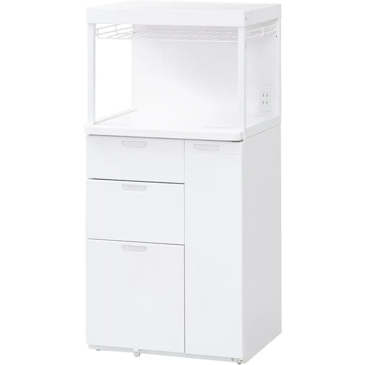 エムケー精工 キャビー 組立式レンジ台 米びつなし CB-339W 組立 キッチン用品 キッチン収納 キッチンラック 電子レンジ台 レンジラック 収納 ラック 4905249287808【別送品】