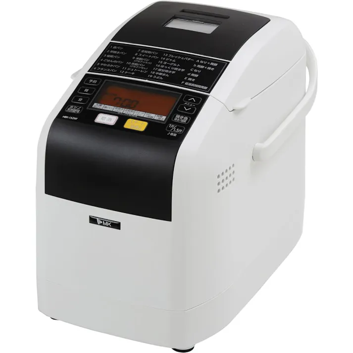 エムケー精工 ふっくらパン屋さん 自動ホームベーカリー ホワイト 1.5斤 HBK-152W 手作りパン パン 食パン 調理パン お菓子パン もち 生地 タイマー 手作り 朝食 おやつ フランスパン ピザ ケーキ 4905249292192【別送品】