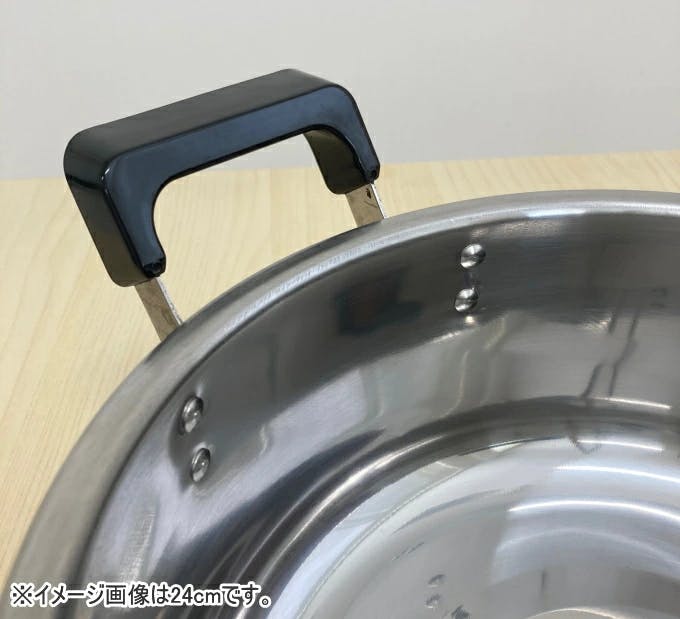 アルミキャスト製 両手鍋 大きめ オーブン対応*3 峯嶋製作所 心あったか亭 ステンレス製 大型鍋 26cm MJ-2202