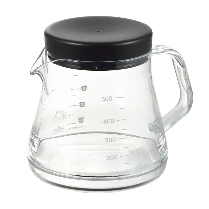 曙産業 ストロン コーヒーサーバー 500 ブラック TW-3732 日本製 軽量 クリア 透明 電子レンジ可 食洗機可 コーヒー 珈琲 コーヒーサーバー ドリッパー 丈夫 注ぎやすい 目盛付き 軽い 割れにくい プラスチック製 4954267157327【別送品】