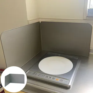 オダジマ テフロンセレクト システムキッチン用 オイルガード L型 日本製 レンジガード 油ハネ 汚れ防止 天ぷら 揚げ物 システムキッチン用 レンジ回り キッチンツール 4960265500324【別送品】