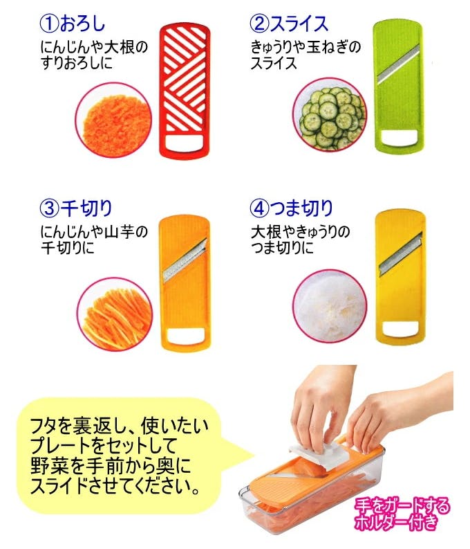 嵂ページ 材料費 «1/2» 下村工業 フルベジ 野菜調理器セット FV-641 日本製 野菜 おろし