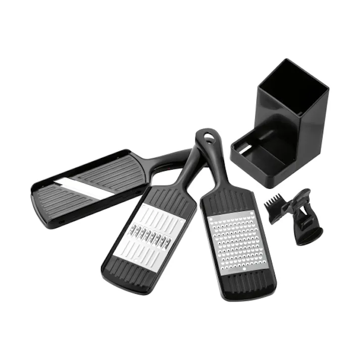 下村工業 プログレード ミニ調理器セット PG-650 日本製 調理器セット ミニサイズ おろし器 薬味おろし 厚み調整スライサー 千切り器 収納ケース ホルダー付き 調理器具 4962336615562【別送品】