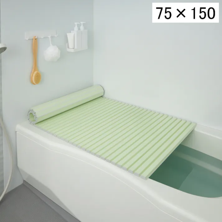 ミエ産業 シャッター式風呂ふた 75×150cm L15 グリーン日本製 フロ フロフタ お風呂 バス バスルーム 浴室 蓋 バスフタ 風呂フタ 風呂蓋 風呂ふた お風呂のふた 4962619033694【別送品】