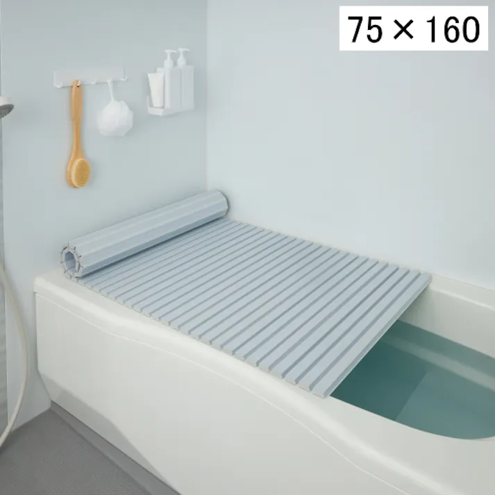 ミエ産業 シャッター式風呂ふた 75×160cm L16 ブルー日本製 フロ フロフタ お風呂 バス バスルーム 浴室 蓋 バスフタ 風呂フタ 風呂蓋 風呂ふた お風呂のふた 4962619053289【別送品】