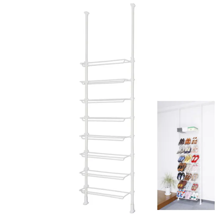 平安伸銅工業 突ぱりシューズラック TSR-70 玄関収納 玄関 収納 下駄箱 靴箱 靴 くつ 突っ張り つっぱり 伸縮 ポール 省スペース スリム おしゃれ 4977612515306【別送品】