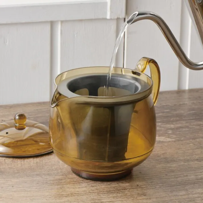 曙産業 われない珈琲急須 後ろ手LL 1個 日本製 珈琲 コーヒー お茶 ティー ティーポット 急須 丈夫 軽い 手軽 トライタン製 割れない 琥珀色 4954267157730【別送品】