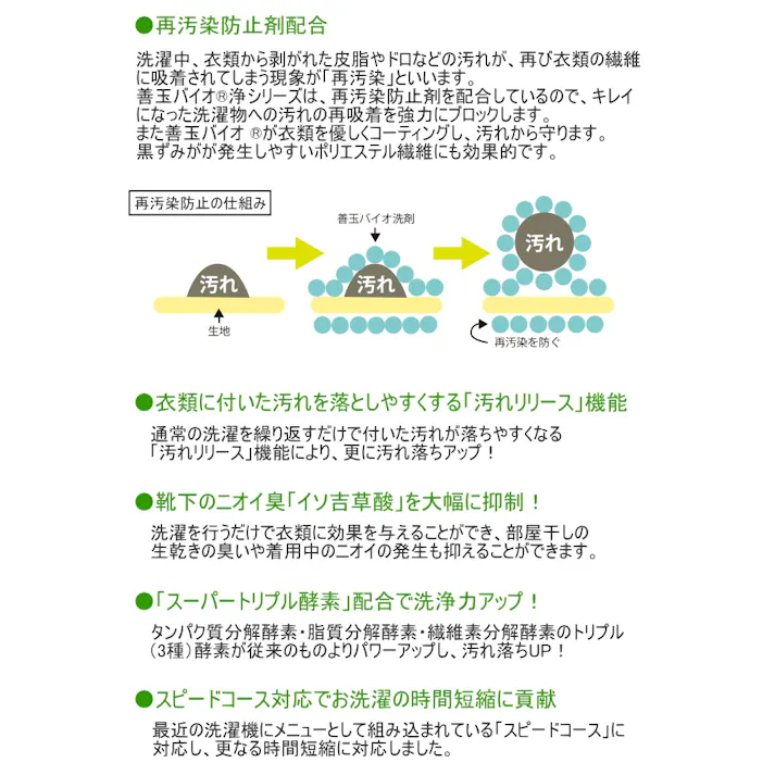 エコプラッツ 善玉バイオ 浄 抗菌プラス 1.3kg×3箱入り 計量スプーン付き JOE 防臭 柔軟剤不要 洗濯槽 節水 節電 時短 部屋干し 室内干し 生乾き 梅雨のニオイ 衣類用 再汚染防止 大容量 洗剤 4580241600697 【別送品】