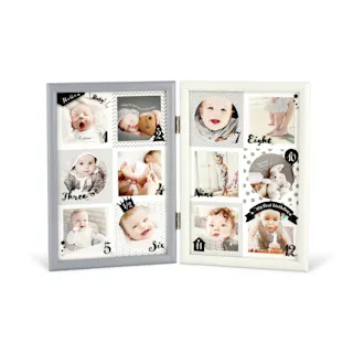 ノードアンノ ベビーフレーム KP-31391 写真 写真立て フォトフレーム フォト スクエアサイズ モノトーン インテリア雑貨 卓上 壁掛け 飾る ベビーフレーム ベビー 赤ちゃん 12ヶ月 成長 記念 ペット ギフト プレゼント 出産祝い 4952317313914【別送品】