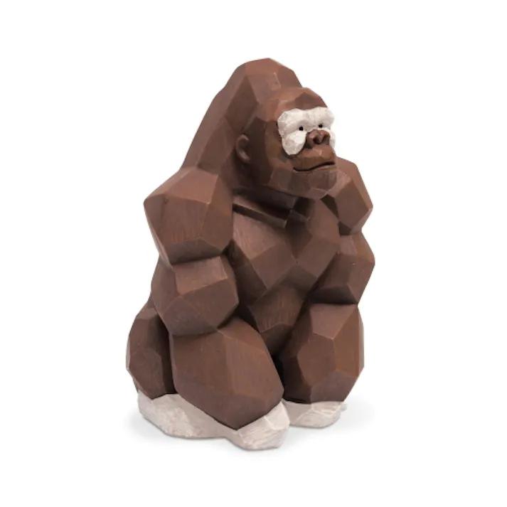 キシマ アニマル貯金箱 ゴリラ KH-61228 貯金箱 おしゃれ 動物 アニマル 北欧 木 マネーバンク アニマル雑貨 可愛い 木彫調 ナチュラル アンティーク 子供 オブジェ 置物 インテリア ギフト プレゼント オーナメント 4952317612284 【別送品】