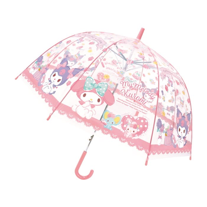ジェイズプランニング 子供ビニール傘 55cm マイメロディ&クロミ かさ 傘 ビニール傘 ドームタイプ ドーム型 雨具 雨傘 クリア ワンタッチタイプ 8本骨 キッズ用 傘・雨具 ジェイズプランニング 子供ビニール傘 55cm マイメロディ&クロミ かさ 傘 ビニール傘 ドームタイプ ドーム型 雨具 雨傘 クリア ワンタッチタイプ 8本骨 キッズ用 傘・雨具