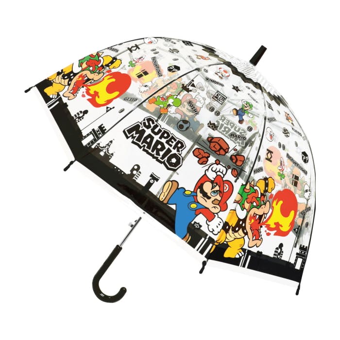 ジェイズプランニング 子供ビニール傘 55cm スーパーマリオ ブラック かさ 傘 ビニール傘 雨具 雨傘 ドーム型 クリア ワンタッチタイプ 8本骨 キャラク キッズ用 傘・雨具 ジェイズプランニング 子供ビニール傘 55cm スーパーマリオ ブラック かさ 傘 ビニール傘 雨具 雨傘 ドーム型 クリア ワンタッチタイプ 8本骨 キャラク キッズ用 傘・雨具