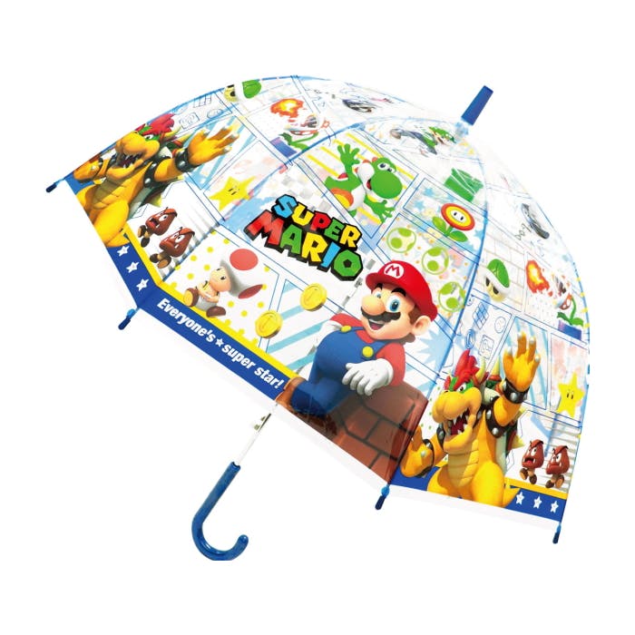 ジェイズプランニング 子供ビニール傘 55cm スーパーマリオ コミック かさ 傘 ビニール傘 雨具 雨傘 ドーム型 クリア ワンタッチタイプ 8本骨 キャラク キッズ用 傘・雨具 ジェイズプランニング 子供ビニール傘 55cm スーパーマリオ コミック かさ 傘 ビニール傘 雨具 雨傘 ドーム型 クリア ワンタッチタイプ 8本骨 キャラク キッズ用 傘・雨具