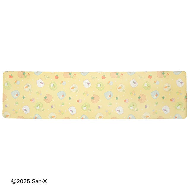 PVCキッチンマット 45×180cm すみっこぐらし おやさいころころ カーペット チェアマット オールシーズン 撥水 はっ水 拭ける すべりにくい 洗濯不要 5mm厚 キャラクター PVCマット インテリア お手入れ簡単 かわいい 水野 4550681801527【別送品】