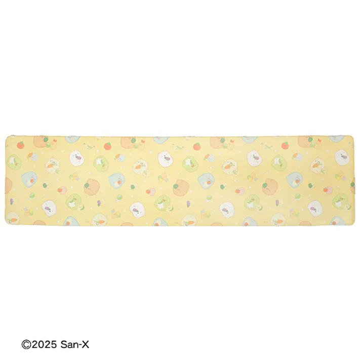 PVCキッチンマット 45×180cm すみっこぐらし おやさいころころ カーペット チェアマット オールシーズン 撥水 はっ水 拭ける すべりにくい 洗濯不要 5mm厚 キャラクター PVCマット インテリア お手入れ簡単 かわいい 水野 4550681801527【別送品】