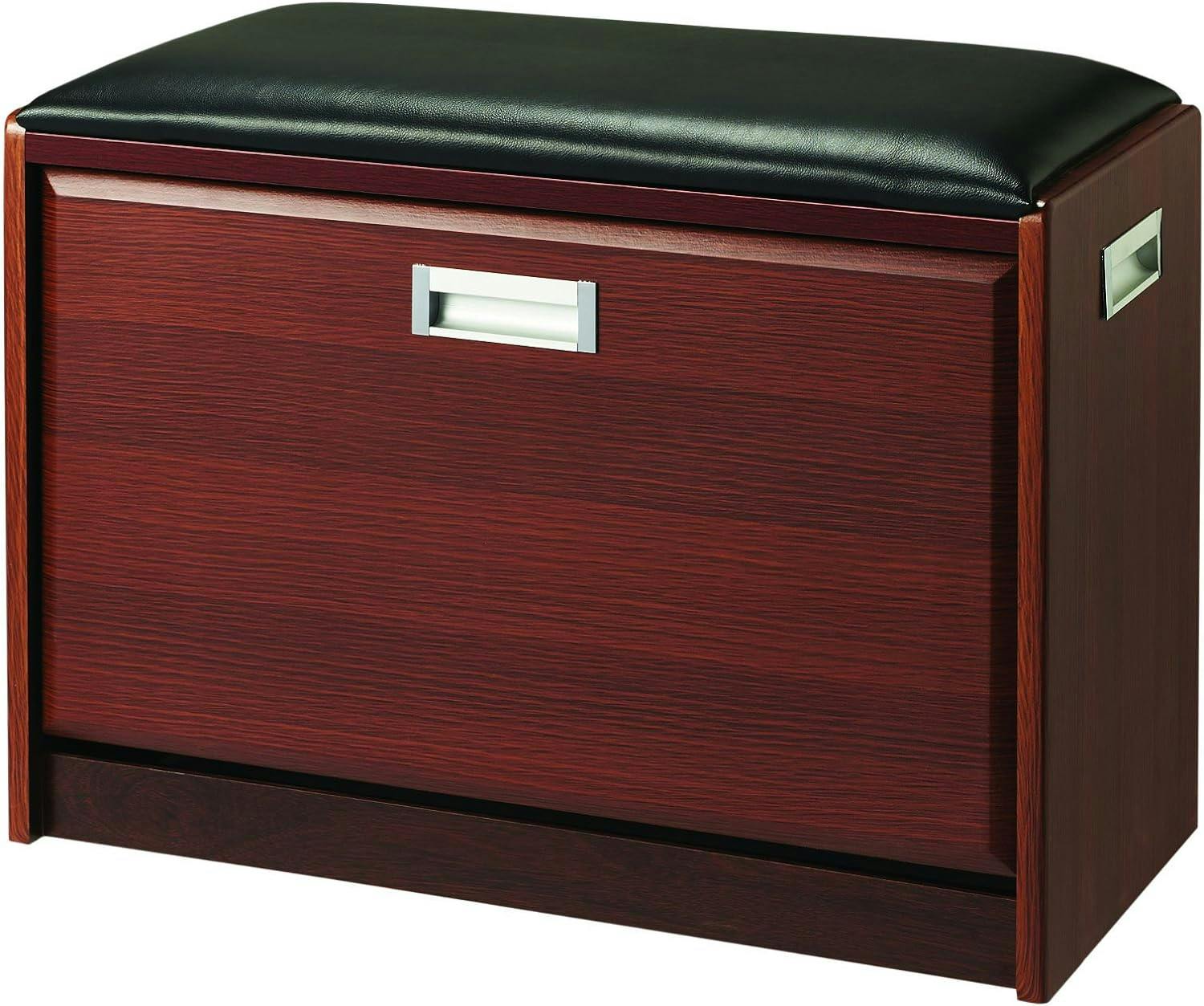 タック Vita   ベンチ式シューズラック ブラウン 60cm TAN-816-60(BR) 靴箱と椅子を1つにして場所を取らずに便利に! 4560258456487【別送品】