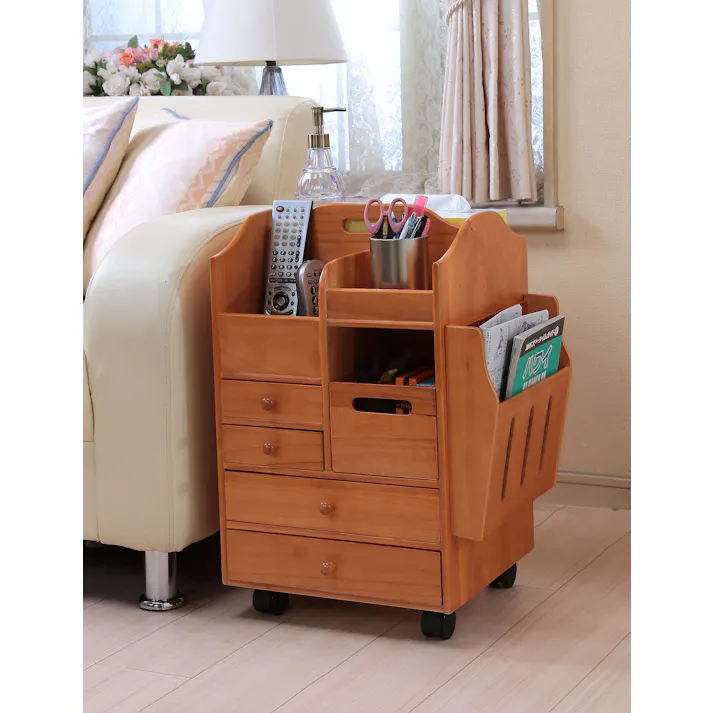 タック Vita 桐製便利ワゴン ハイタイプ 小物収納 キャスター付きで便利な小物収納 4589792852012【別送品】