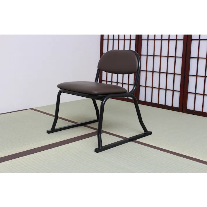 タック Vita 背付き和座敷チェア ブラウン TAN-833 畳の上で使える座敷椅子 4589792852388【別送品】