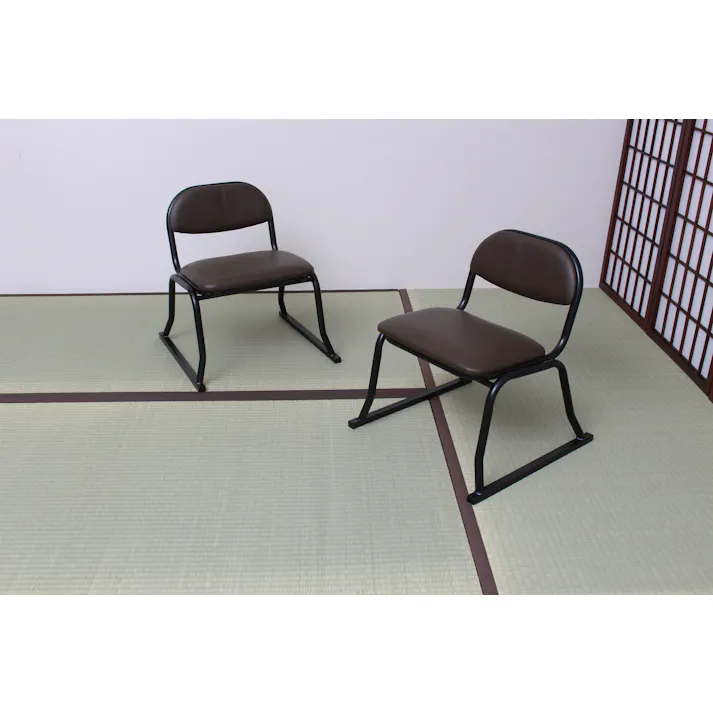 タック Vita 背付き和座敷チェア ブラウン TAN-833 畳の上で使える座敷椅子 4589792852388【別送品】