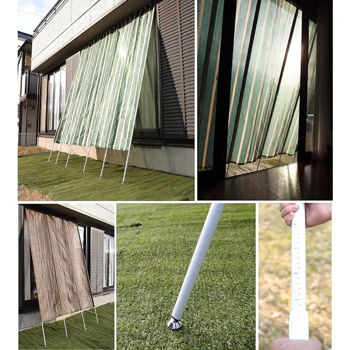 タック Living Out 洋風たてす 日よけ シェード 遮光 遮熱 涼しい 夏物 電気代節約 2m ブラウン TAN-910-20BR 日よけ・目隠しに最適!立てかけるだけの簡単設置で日差しを遮り快適に過ごせます! 4589792853118【別送品】