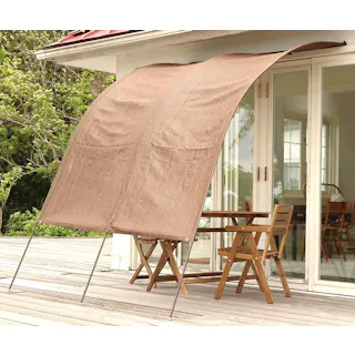 タック Living Out アーチ型サンシェードII 2m ブラウン ヨーロピアン風のアーチ型がオシャレな日除けサンシェードです。 4589792853156【別送品】