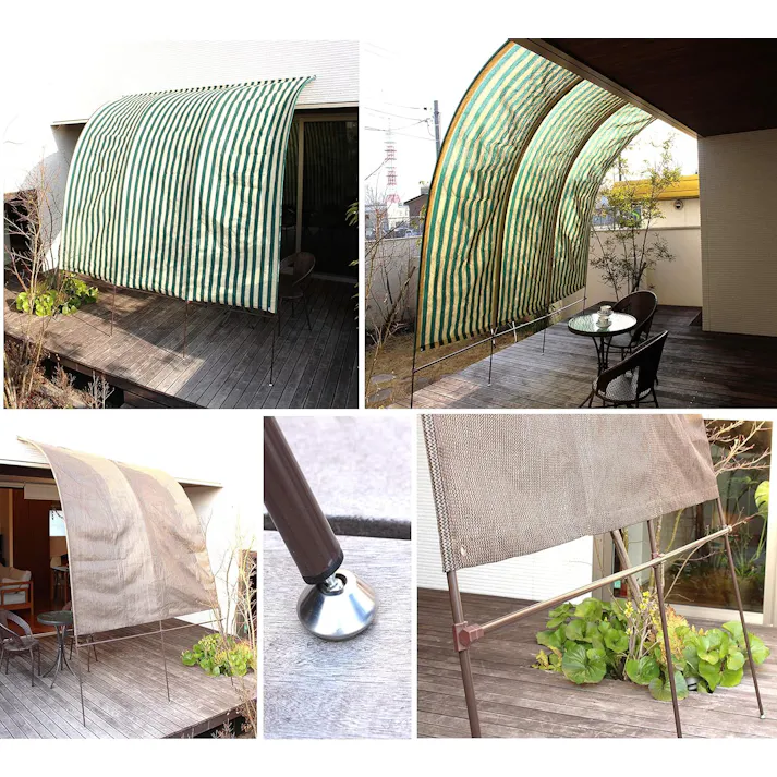 タック Living Out アーチ型サンシェードII 3m グリーン ヨーロピアン風のアーチ型がオシャレな日除けサンシェードです。 4589792853187【別送品】