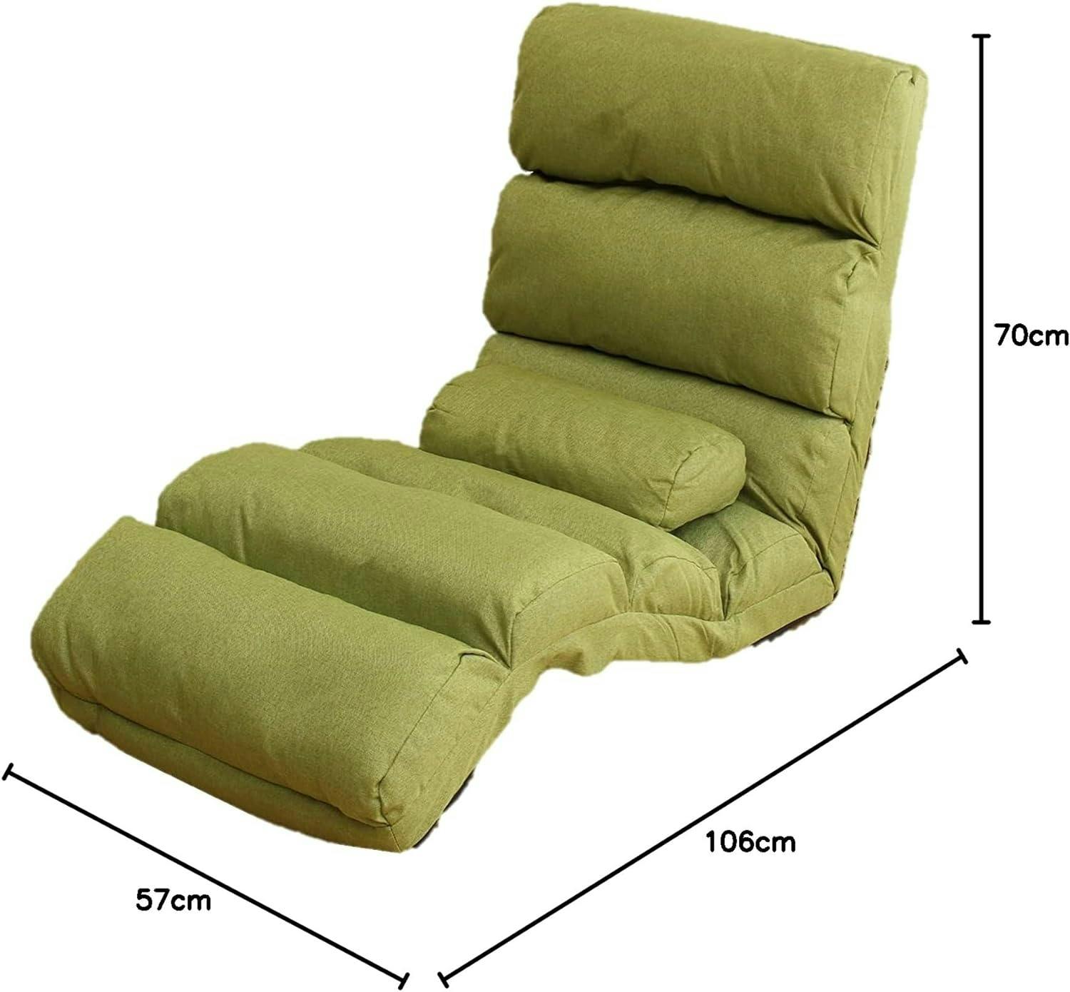 タック Vita ふかふかリクライニング座椅子 グリーン もこもこ ごろ寝