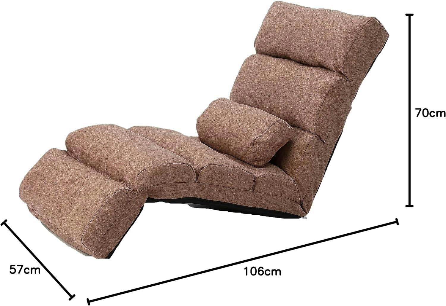 タック Vita ふかふかリクライニング座椅子 ベージュ レザー調