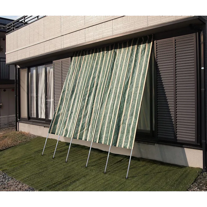タック Living Out 洋風たてす 日よけ シェード 遮光 遮熱 涼しい 夏物 電気代節約 2m グリーン TAN-925-20GN 日よけ・目隠しに最適!立てかけるだけの簡単設置で日差しを遮り快適に過ごせます! 4589792854467【別送品】