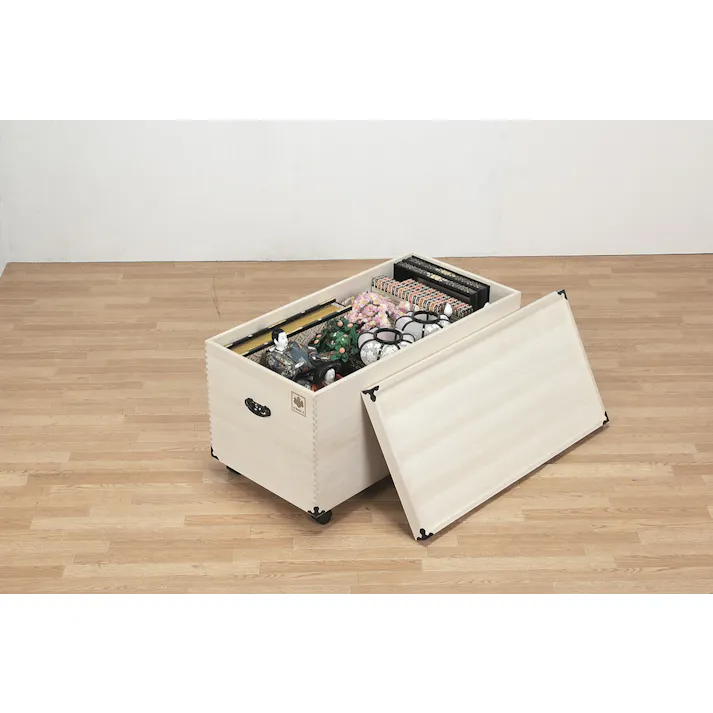 タック Vita 桐製収納ボックス 1段 キャスター付き 大切な雛人形を防虫、調湿効果のある桐で保管 4589792854979【別送品】