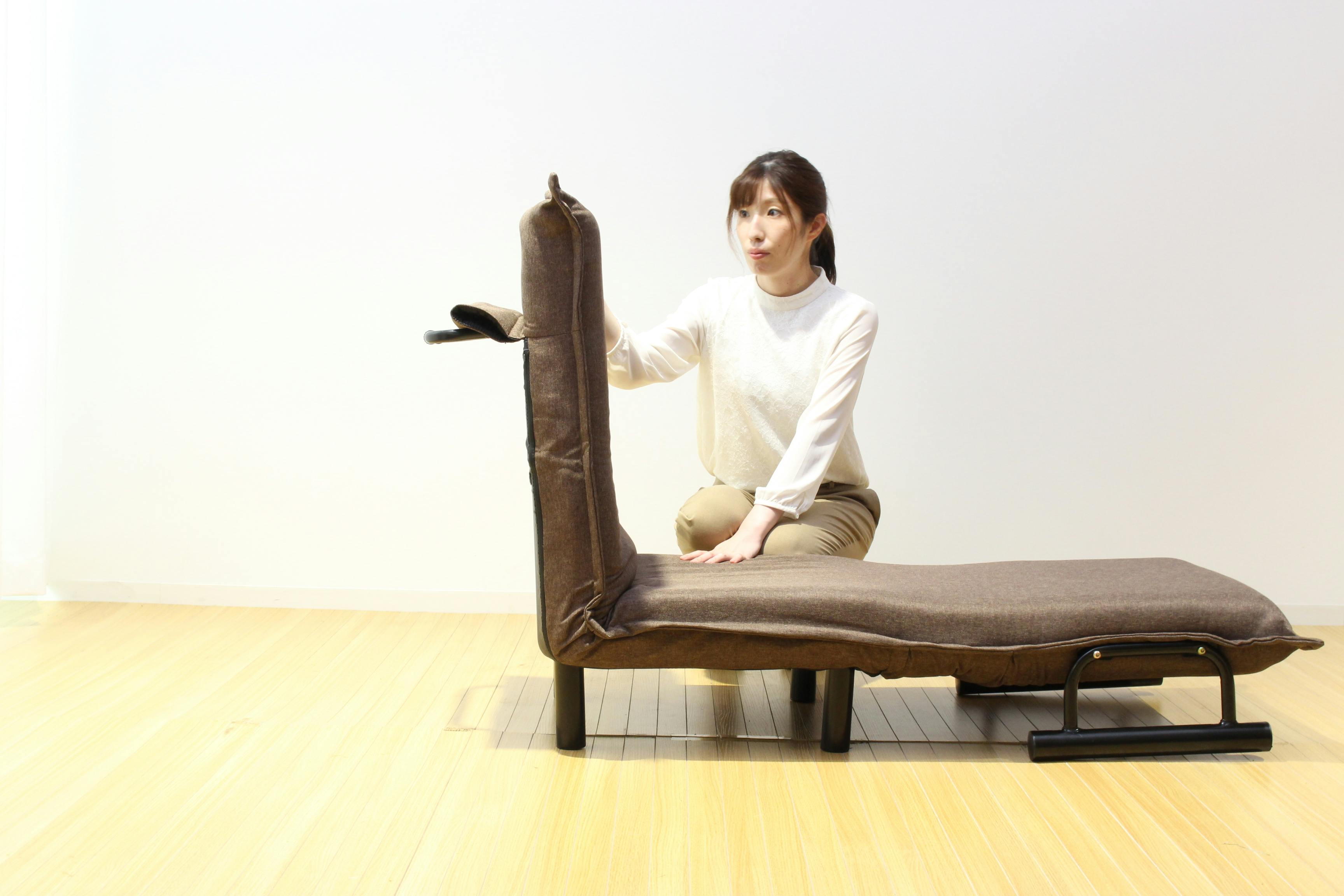 タック Vita 3WAYソファーベッド ブラウン TAN-185BR 1台3役 省