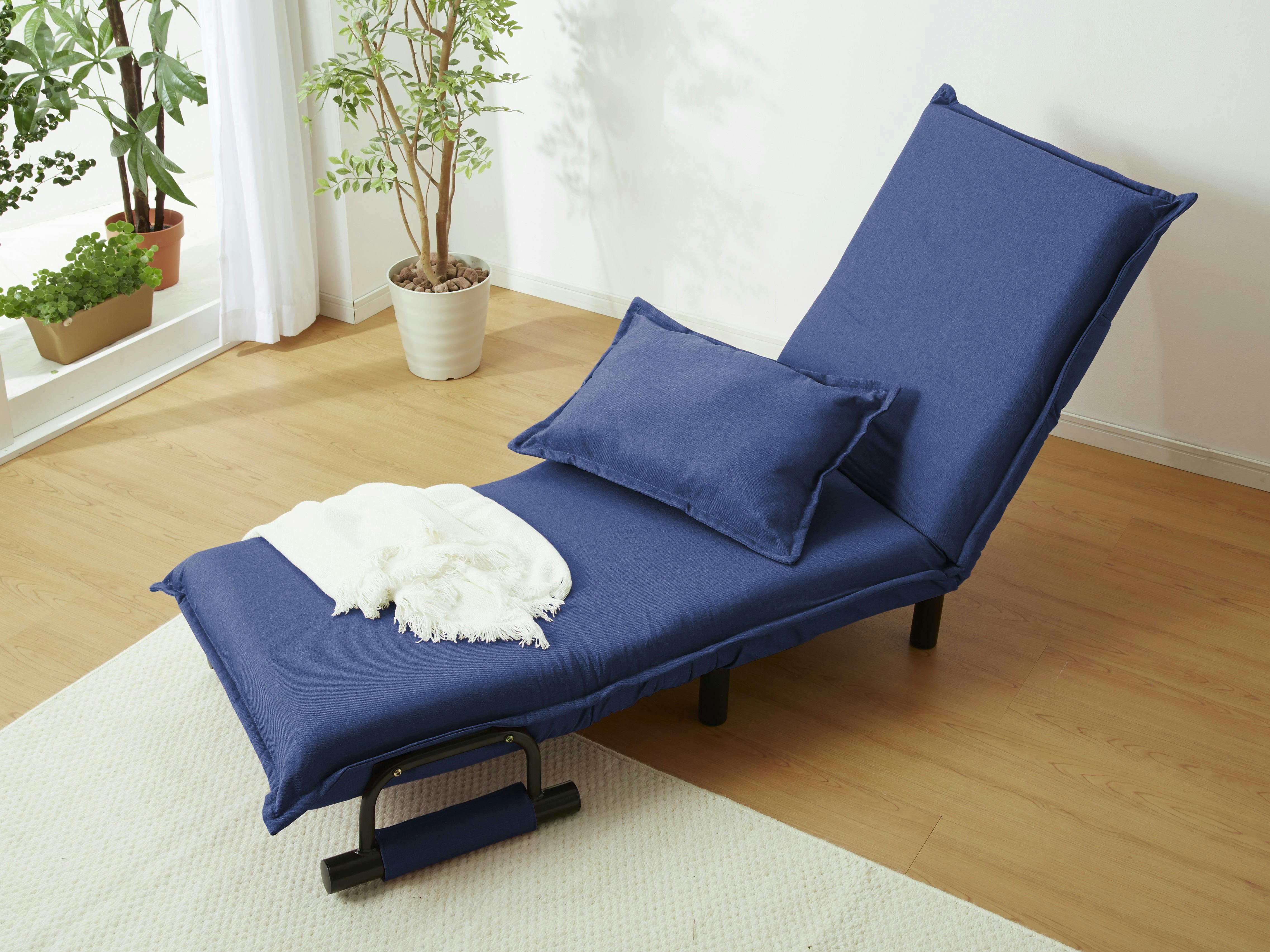 限定入荷！！3WAYで使えるソファ【ソファ　カウチ　ベッド】【ネイビー】 1 楽天市場】【正午~クーポン5%引】 3WAY コーデュロイ ごろ寝