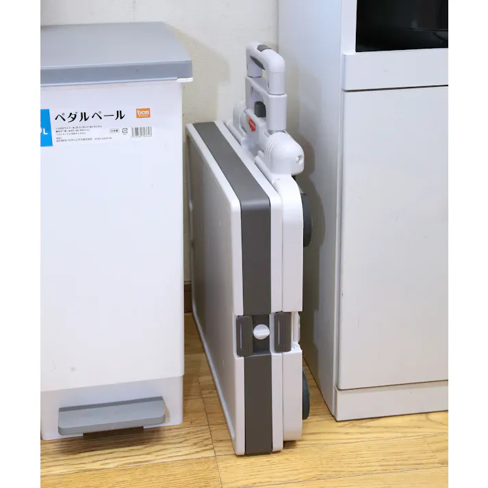 Living Out 超コンパクト!になる台車 専用バスケット付 TAN-3050-2 台車 コンパクト 折りたたみ 4582732652703【別送品】