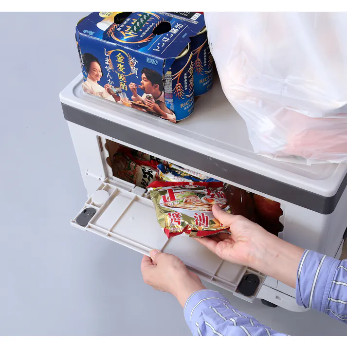 Living Out 超コンパクト!になる台車 専用バスケット付 TAN-3050-2 台車 コンパクト 折りたたみ 4582732652703【別送品】