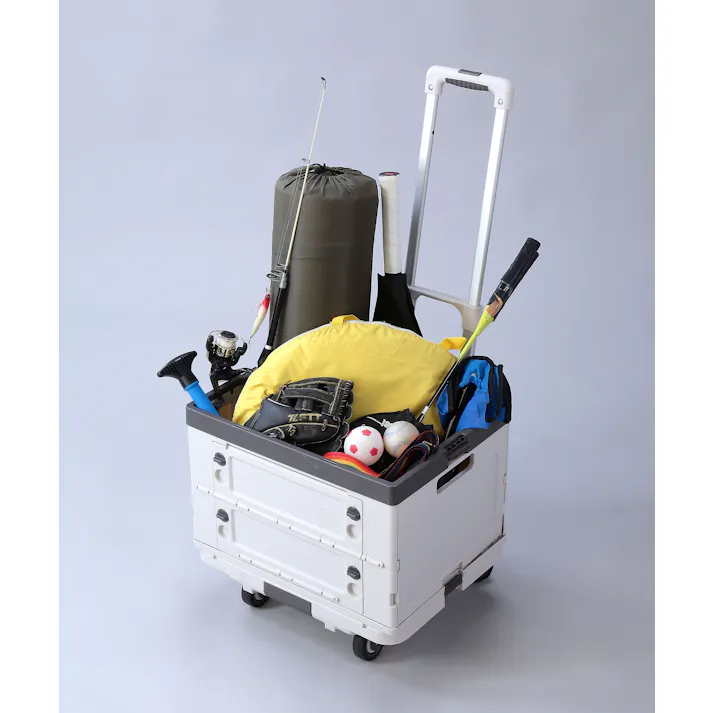 Living Out 超コンパクト!になる台車 専用バスケット付 TAN-3050-2 台車 コンパクト 折りたたみ 4582732652703【別送品】